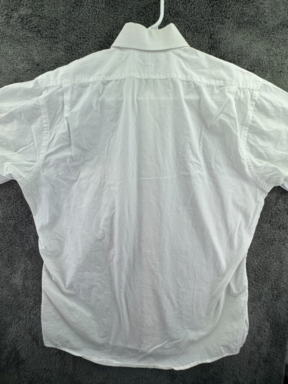 Burberry London Long Sleeve White Button Up Shirt 16 34 USA Made Cotton Adult - Picture 14 of 14
